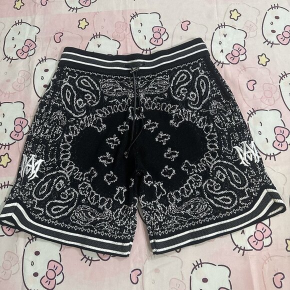 Amiri Pattern Embroidered Knitted Shorts - Picture 1 of 7